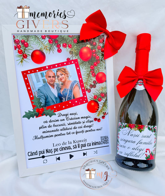 Placă acrilică/tablou A4 cu melodie cu sau fără sticlă