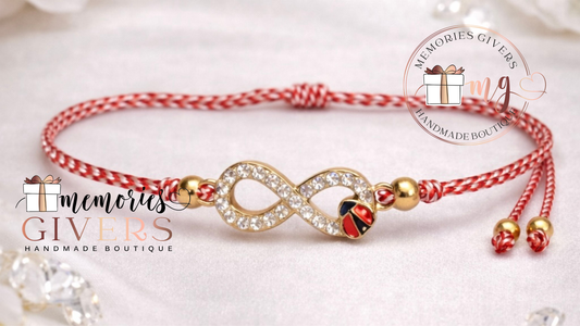 Brățară ajustabilă - INFINIT cu gărgăriță