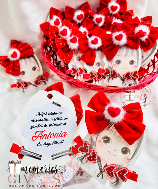 Mărțișor - 3 clame de păr