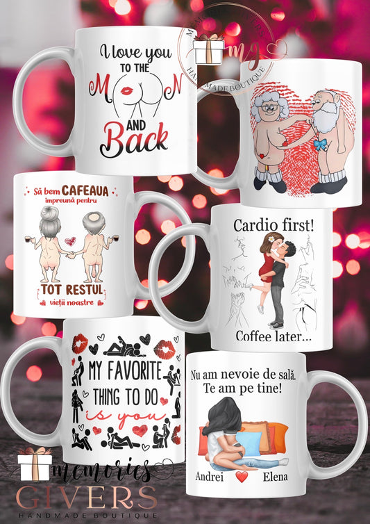 Cană pentru Valentine's Day personalizată după bunul plac