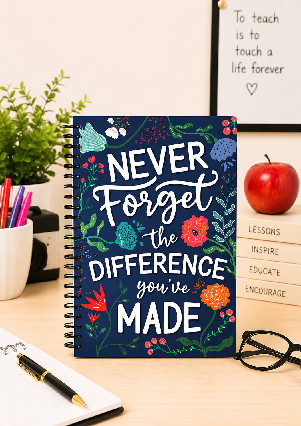 Agendă cu spirală - 100 de pagini 21 x 14.5 cm