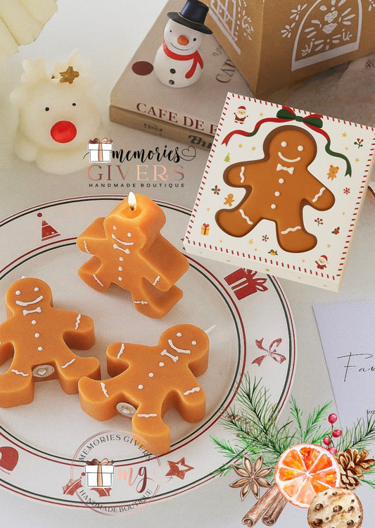 Cutie cu lumânare "Omul de turtă dulce"