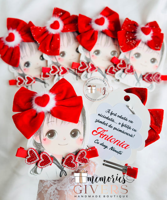 Mărțișor - 3 clame de păr