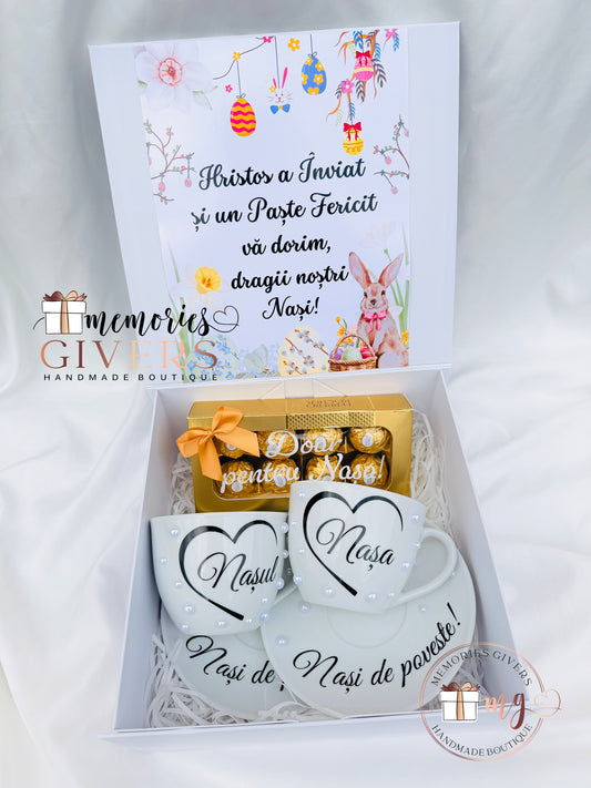 Cutie cu 2 căni & 2 farfurii