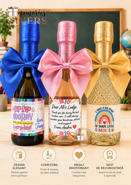 Sticlă de Prosecco personalizată 200ml