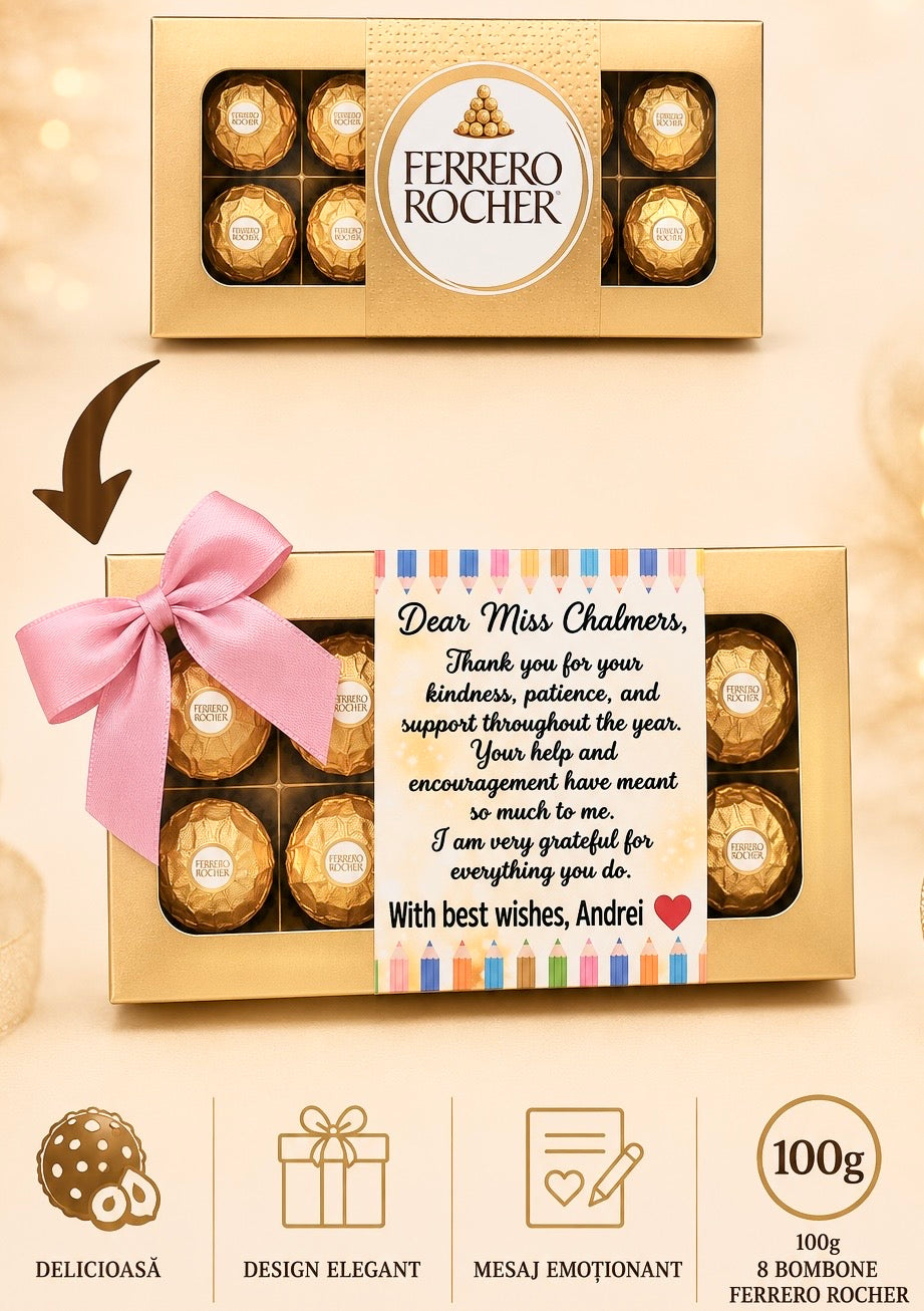 Cutie cu 8 bomboane Fererro Rocher