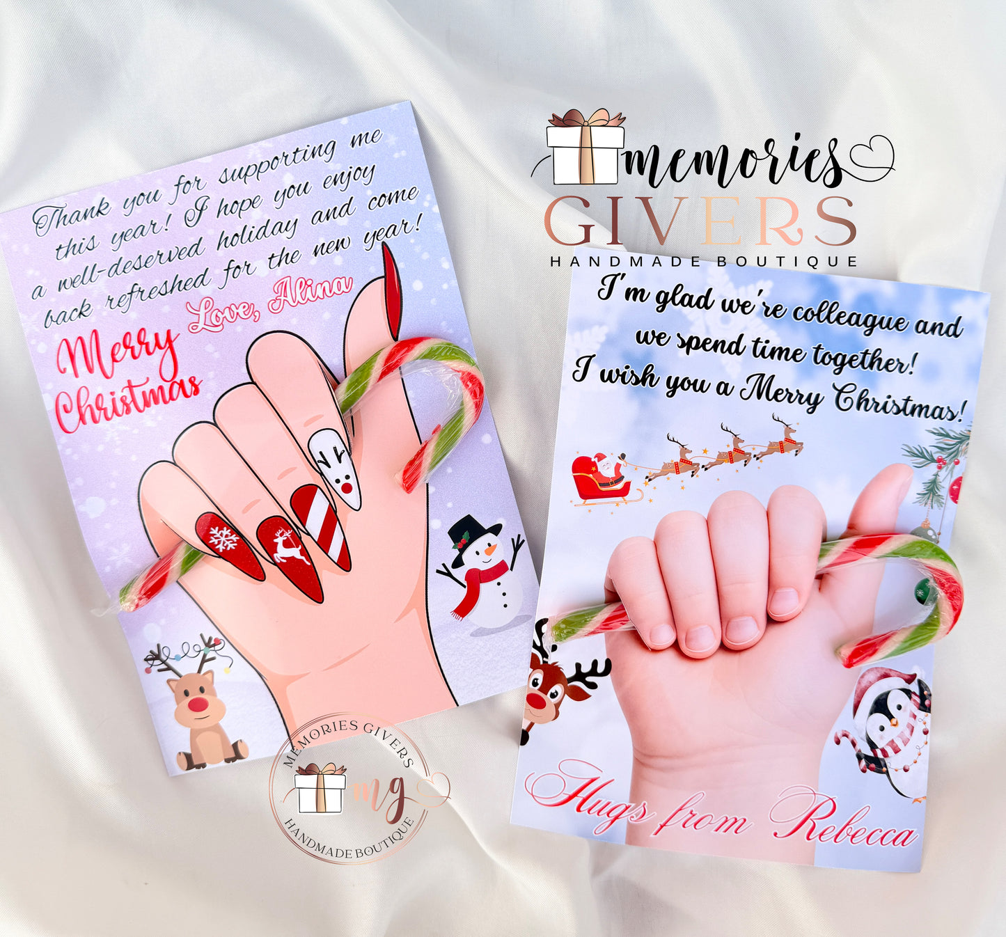 Felicitare 18x13cm cu acadea de Crăciun