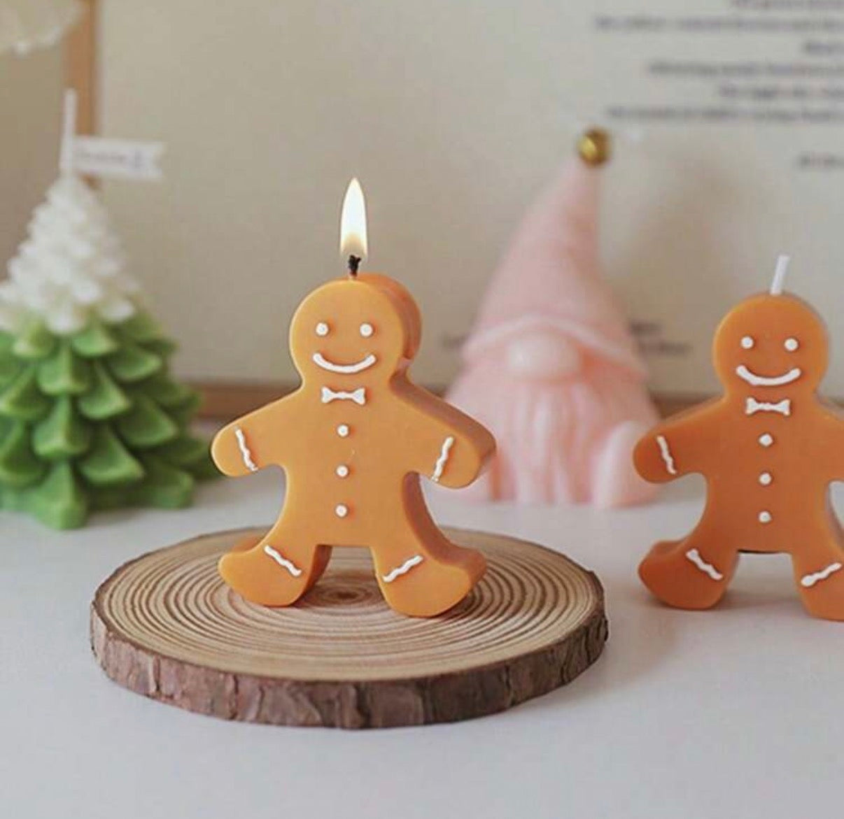 Cutie cu lumânare "Omul de turtă dulce"