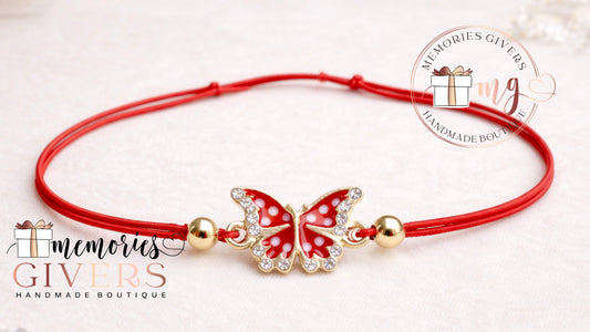 Brățară elastică ajustabilă pentru fetiță - FLUTURAȘ