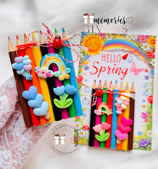 Magnet din creioane colorate