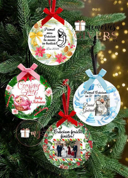 Globuleț plat din acryl - 7.6cm