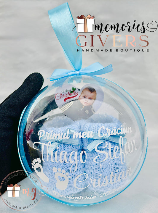 Glob gigant 12cm cu totoși în interior (video real după poze)