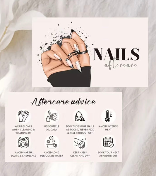 After Care Card 6x4inch (15.24x10.16cm)