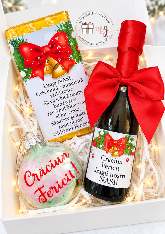 Set cu mini Prosecco, ciocolată și glob