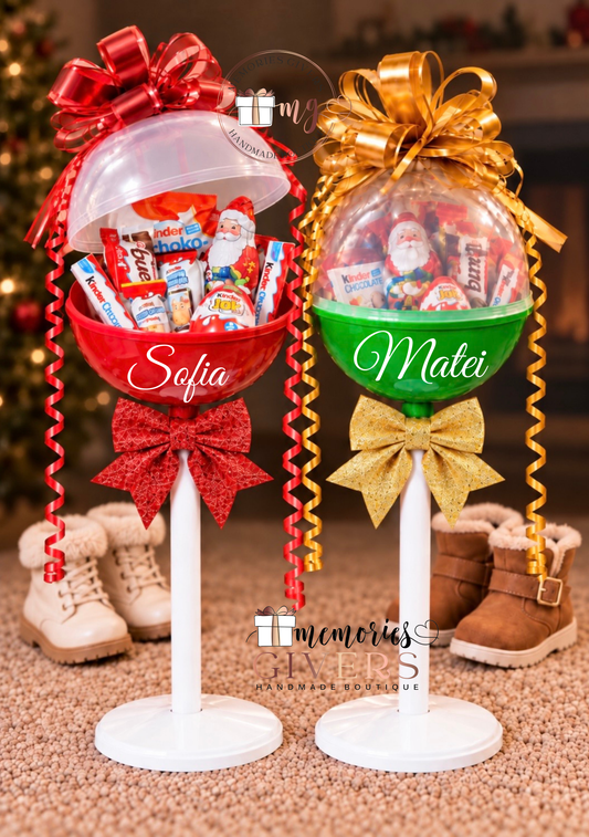 🍭 Lollipop 60cm, pentru dulciuri și personalizat cu nume