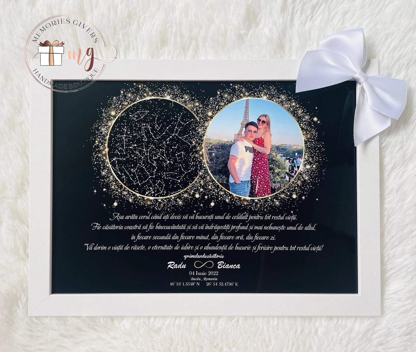 Tabloul A4 cu harta stelelor