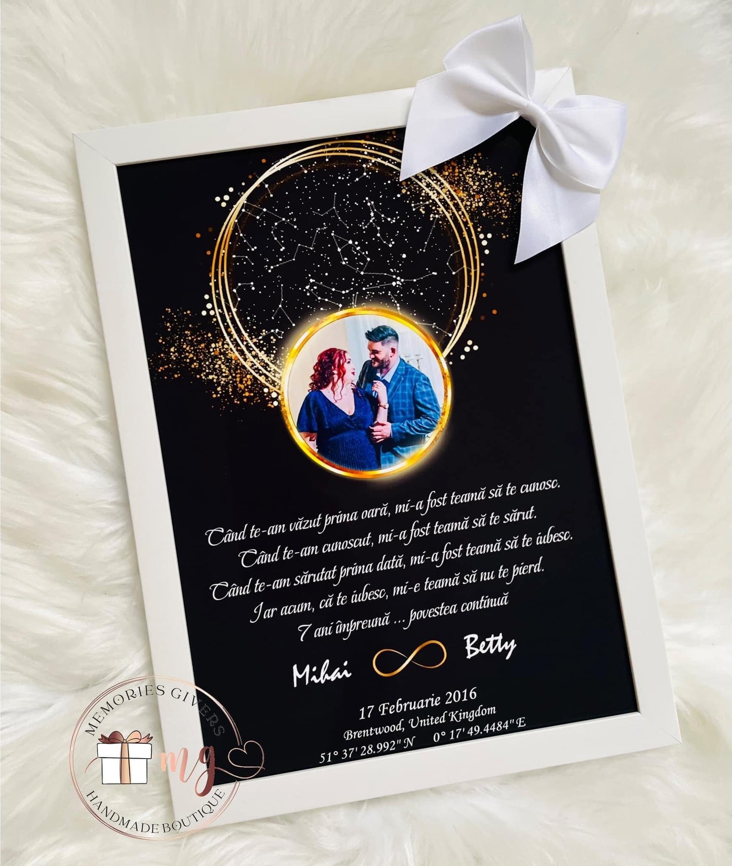 Tabloul A4 cu harta stelelor