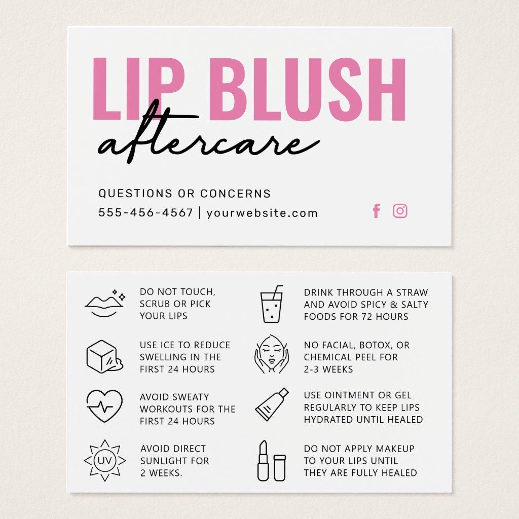 After Care Card 6x4inch (15.24x10.16cm)