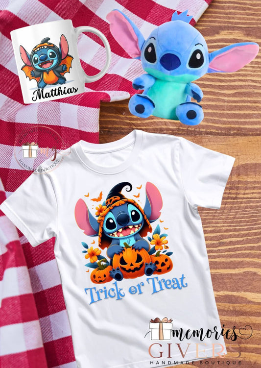 Tricou, cană și jucărie Stitch