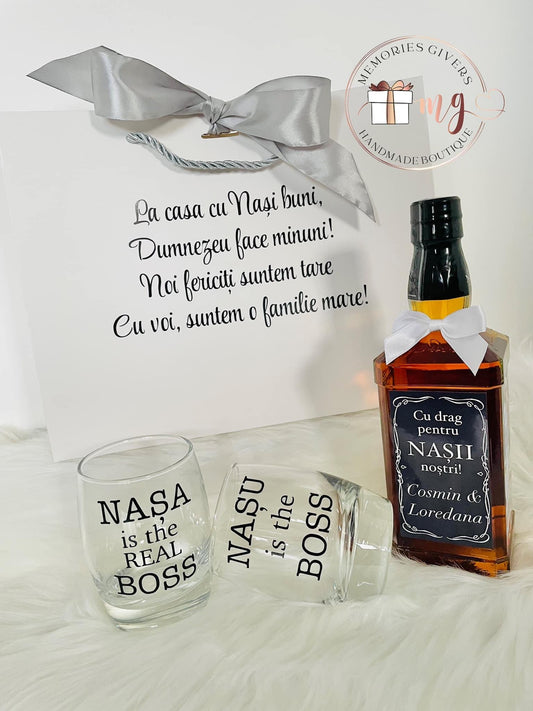 Whisky Jack Daniel's, pahare și pungă de cadou